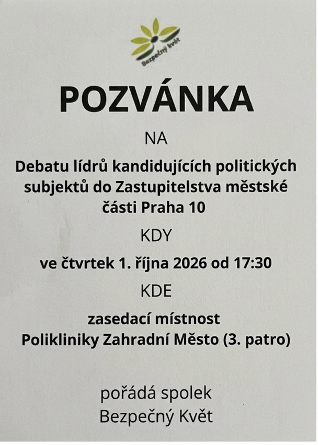 pozvána, meeting, předvolební